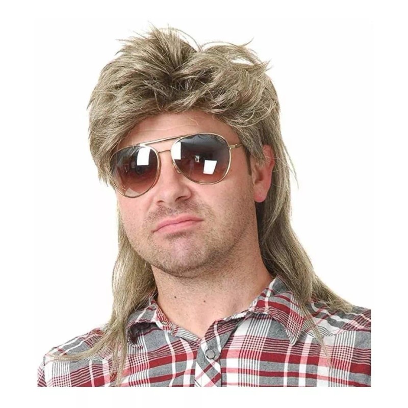 OEM Kaneles Mullet Pelucas Para Hombre 80 Disfraces Fancy Party