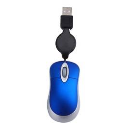 Operitacx Mini USB Wired Retractable Mouse for Laptops and Notebooks Optical Precision Design for Home Office Use Lightweight and Compact