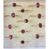 Natural Creations Sterling silver stackable ring size 7 Ruby