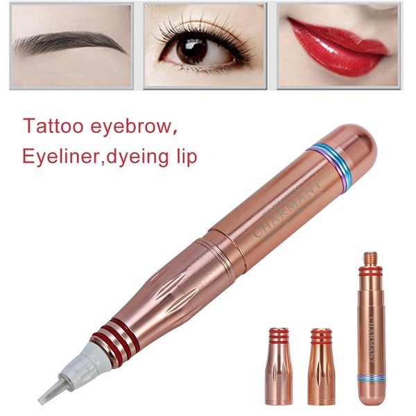 Professional Disposable Eyebrow Eyeliner Lip Tattoo Microblading Needle + Needle Cap for Eyeliner Lip Tattoo Pack of 50