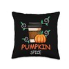 Pumpkin Coffee Cook Throw Pillow