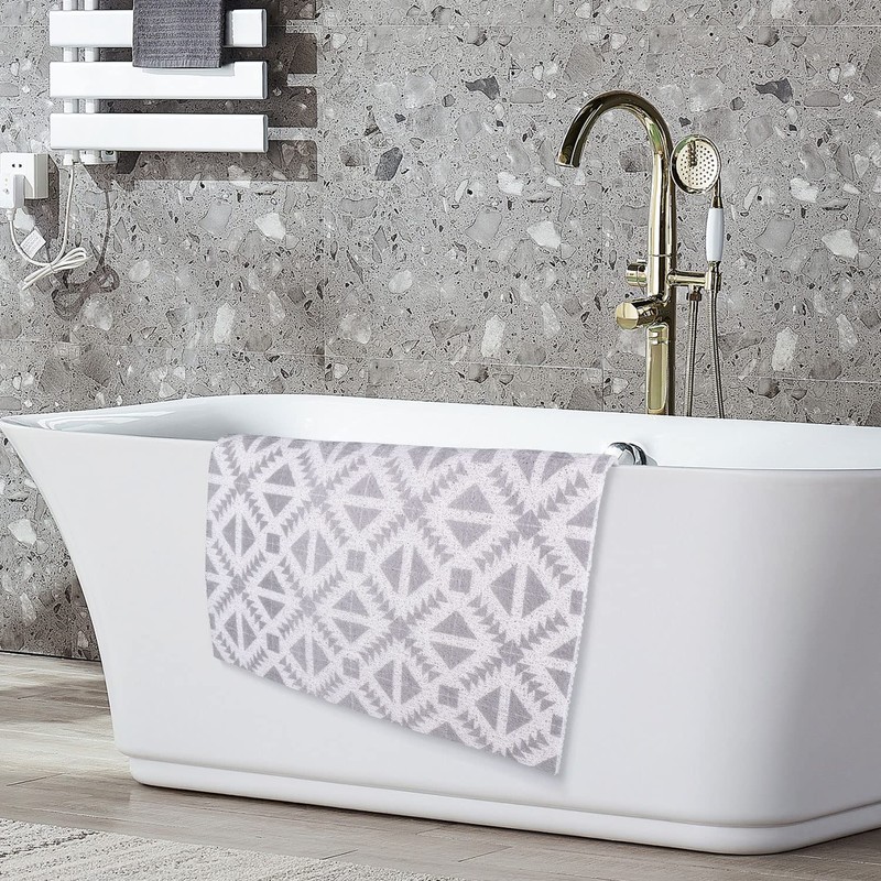 Lurowo Shower Mat Non-Slip Bath Mat Loofah Bathroom Rug with