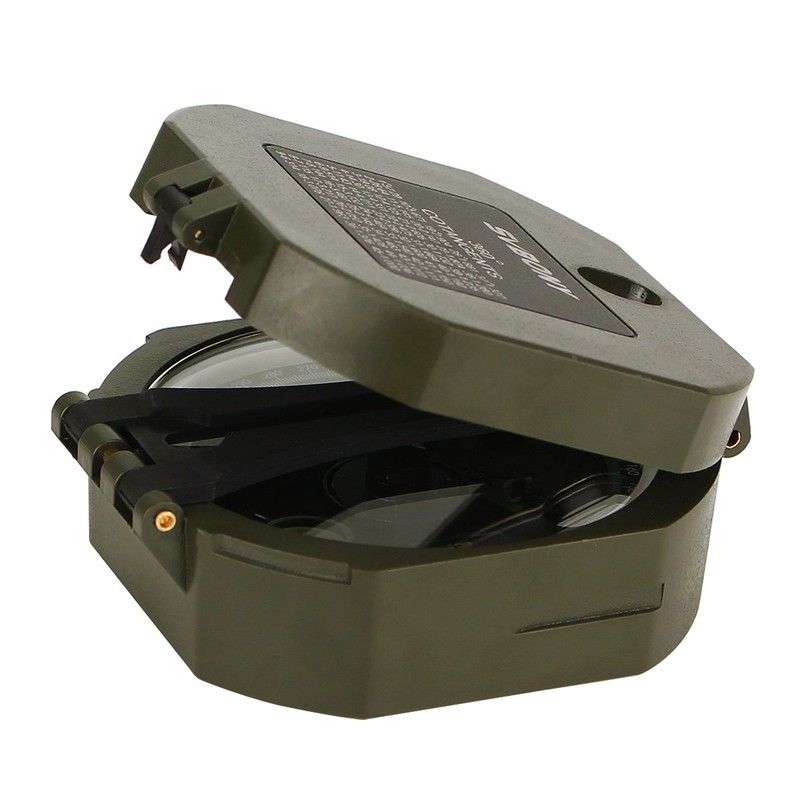 SVBONY Military Compass Multifunction Compass Lensatic Sighting Fluorescent Waterproof for