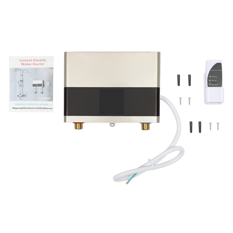 Mini Electric Tankless Water Heater, 4000W 110V Portable Tankless Water
