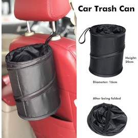 Cubo de Basura para Coche, Cubo de Basura portátil, Bolsa Impermeable Plegable, Cesta de Basura, Organizador de Bolsas de Basura para Asiento Trasero de Coche