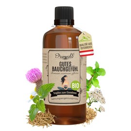 Auwald Good Gut Feel Drops Organic - High Quality Extract, Extract, Essence & Tincture - 100% Organic Agriculture, Free from Artificial Additives and Dyes, Made in Austria - 100 ml
