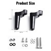 LUXEMOTO Turn Signal Relocation Kit for Harley Sportsters, Front Turn