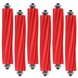 MIXEAL 6 Pack Rubber Brushes Replacement Parts Fit for Roborock Qrevo S/MaxV/Pro/Plus,Q Revo Series,S7 Series,Q7 Series,QV 35A Vacuum Cleaner