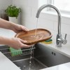 Small Wood Tray, 7.3"x 4" Mini Wooden Serving Tray Bathroom