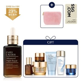 Estée Lauder 3단독 갈색병 75ml 세트(+단단나이트크림 15ml+디럭스 5종+핑크 퍼 파우치)+SSG상품... 3-Step Brown Bottle 75ml Set (+ Firm Night Cream 15ml + Deluxe 5 Items + Pink Fur Pouch) + SSG Product