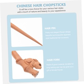 FOMIYES Pcs Classical Wood Hair Fork Rabbit Hair Stick for Hanfu Hairpin Elegant Decorative