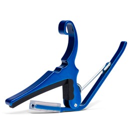 Kyser Quick-Change Guitar Capo for 6-string acoustic guitars, Blue, KG6UA