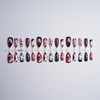 30Pcs Y2K Anime Press on Nails, Medium Almond Fake Nails,