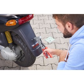 Novus 032 0045 Universal Blind Rivet Nut Pliers n 120 for 1 Single Hand Operation Mouthpiece with Thread Spikes for Blind Rivet Nuts Aluminium, A6, A7, A9 and Steel S6/S7/S9