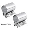 EVIL ENERGY 1.75 Inch Exhaust Clamp,1 3/4" Butt Joint Band