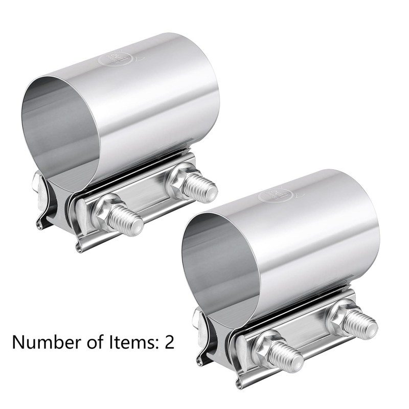 EVIL ENERGY 1.75 Inch Exhaust Clamp,1 3/4" Butt Joint Band
