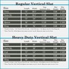 Treaton, 0.68-Inch Heavy Duty Vertical Wooden Bunkie Board/Bed Slats, Full,