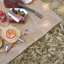 [Made in Japan] Blue Sheet, Nuance Color, Leisure Sheet 6.6 x 6.6 ft (2.0 x 2.0 m), Autumn Leaf [Antibacterial])