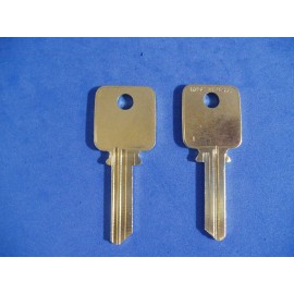 TWO KEY BLANKS FIT MEDECO  LOCKS #1687 5-PIN FITS MEDECO PATRIOT KEYWAY