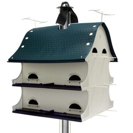 S&K Manufacturing American Barn Purple Martin House, 20" L X 20" W X 21" H, Standard, Green