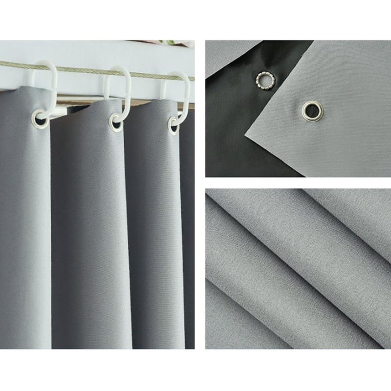 SIQITECHNO Thickened Blackout Bottom Solid Bunk Bed Curtains Students Home