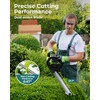 20'' Hedge Trimmer Cordless with Battery, 3000RPM Electric Handheld Bush