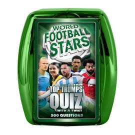 Top Trumps World Football Stars Quiz Travel Game, Classic Game, educational gift for ages 6 plus