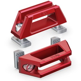 RENO Maverick Tie Down Anchors,Bed Rail Cleats for Cargo Trailer Compatible with 2022-2025 Maverick / 2023-2025 F-150 Raptor Bed Hooks, Replaces NZ6Z26000A64A (Aluminum, Red, 2PCS)