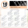 TOPNEW Shoe Slots Organizer for Closet 10 Pack Adjustable Level