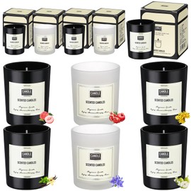 MTLEE 12 Pcs Candles for Home Scented Candles Gift Set for Women Long Lasting Aromatherapy Jar Candle Bulk Soy Wax Candles for Birthday Teacher Thanksgiving Anniversary (Fresh Scent)