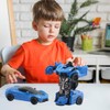 Transforming Robot Car Toy,Friction Powered Car Robot Toy Push And