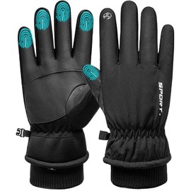 Winter Gloves Cycling Gloves with Touch Screen Fingers for Men Warm,H HOME-MART -20℉ Windproof Waterproof Ski Women Running Gloves with Touchscreen Thermal Lining Anti-Slip for Motorcycle Snowboarding