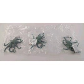 Safari Ltd. Lot Of 3 Safari Ltd. Octopus Figurine - Realistic 5" Model Figure - Educational
