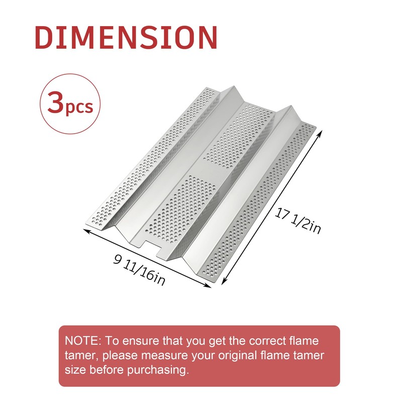 GDCERIX Flame Tamer for Blaze Professional LUX Gas Grill, 3