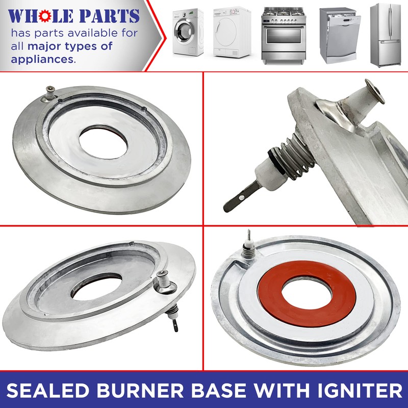 Whole Parts Sealed Burner Base with Igniter Part # PB050081