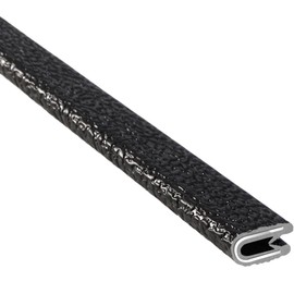 TRIM-LOK - 150B2X1/16-100 Trim-Lok Edge Trim – Fits 1/16” Edge, 9/16” Leg Length, 100’ Length, Black, Pebble Texture – Flexible PVC Edge Protector for Sharp/Rough Surfaces, Easy to Install