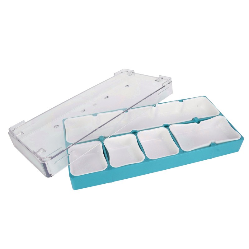 Watch Parts Storage Box Stackable 5 Compartments Acrylic Rubber Watch