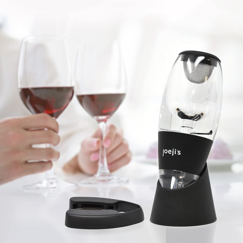 ﻿Joejis Wine Aerator with Drip Stand - Instant Wine Filter