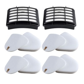 2 HEPA + 4 Foam & Felt Filters Compatible with Shark Navigator Lift-Away Deluex NV350, NV351, NV352, NV355, NV356E, NV357, NV360, NV370, NV391, UV440, UV490, UV540, Part # XFF350 & XHF350