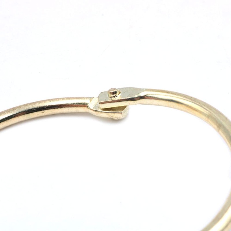 ANCLLO 40pcs Rustproof Drapery Matte Stainless Steel Metal Curtain Rings