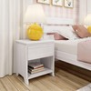 Max & Lily Farmhouse 1 Drawer Nightstand, Whitewash