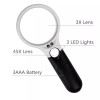 AMeribox 45X Handheld LED Jewelry Loupe Magnifier - Reading Magnifying