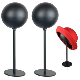 metal hat stand Durable spherical shape hat Holder Storage Stand wig Display Holder Mask Display , Set of 2 Shipping from USA