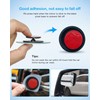 CUNCUI 2pcs Fan Shaped Blind Spot Mirror, 360 Degree Adjustabe