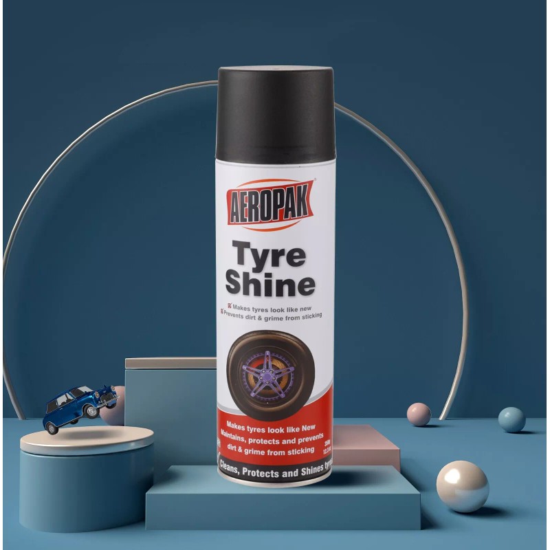 Aeropak Car Auto Detailing Aerosol Permanent Tire Shine Spray 17oz