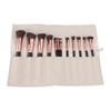 JetWave Cosmetic Brush Pouch, PU Leather, Large Capacity, Makeup Pouch,