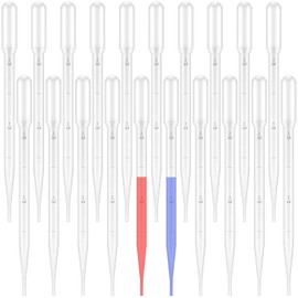 Pack of 20 pipettes, pipettes, plastic pipettes, pipette 2 ml, pimpette, transfer pipettes made of plastic, with scale, for laboratory tests, experiments, essential oils (2 ml)