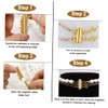 COHEALI 24pcs Lock Clasp for Multi-Strand Necklaces Bracelets Golden Jewelry