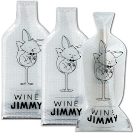 Reusable Wine Bags for Travel | 3-Pack | Durable Triple-Layer Bottle Protector Sleeve | Leak-Proof & Impact-Resistant | Airplane & Cruise Luggage | Wine Lover Gifts - Wine Jimmy