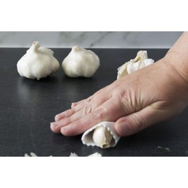 Garlic Peeler - Silicone Easy Roll Garlic Roller Tube - Sturdy Thick Odor Free Silicone - Removes Garlic Peels in Seconds - Peels Multiple Cloves - BPA Free